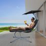 Floating Lounger with Adjustable Sun Canopy and Image 6