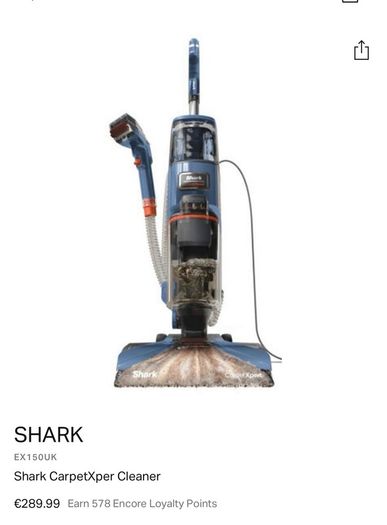Shark carpet cleaner