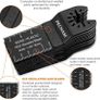 NEW SALE | 24PCS Multi Tool Blade Universal Wood Metal Oscillating Multitool Quick Release Saw Blades Fit Fein Multimaster, Ryobi, Milwaukee, Bosch, Dremel, Dewalt, Rockwell, Makita Image 3