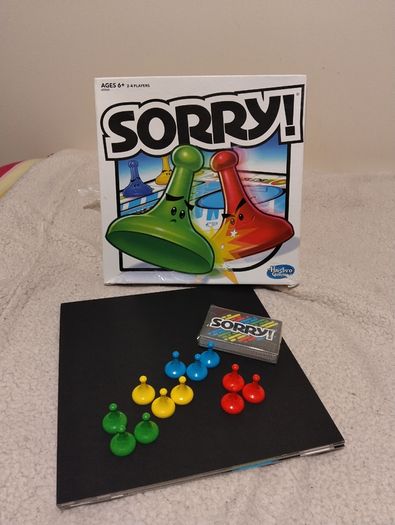 SORRY, Classic Hasbro Board Game;