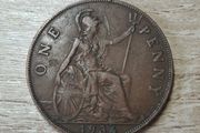 Great Britain UK 1936 One Penny George V Coin - free standard postage