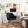 Office Chair Swivel Desk Chair padded  Height Adjustable 110kg Load Capacity Breathable Fabric Study Image 9