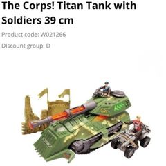 Tank with Soilders Play Set