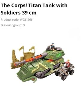 Tank with Soilders Play Set