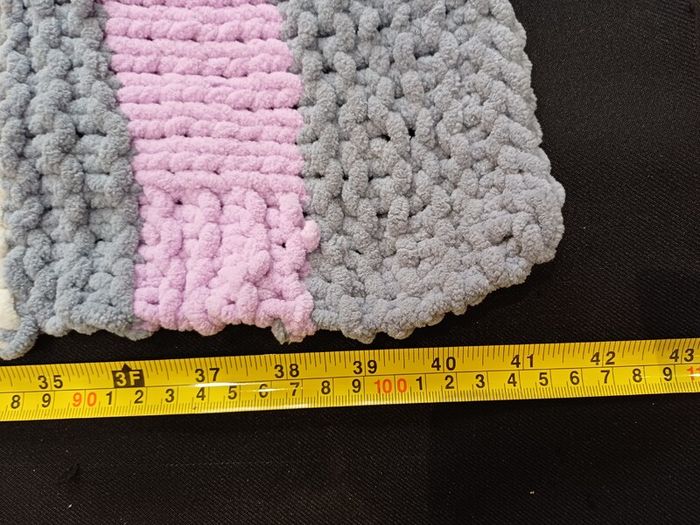 Large Hand-knitted Toasty Baby Blanket