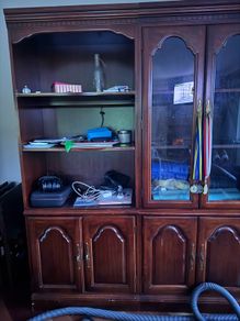 Mahogany cabinets
