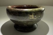 Antique Miniature Turned Cornish Serpentine (Stone Salt or Pin Dish)