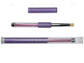 Round Stencil Brush Manicure Nail Art Brush - Purple