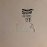 2 square ikea plates black and white Image 7