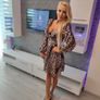 Snakeskin print dress Image 3