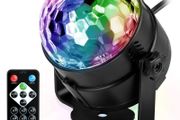 Sound Active RGB LED Stage Light Crystal Ball Disco Club DJ Party with RC