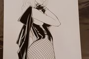 Original Comic Art of DC Black Canary by Rubismar de Costa