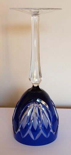 AJKA Cobalt Blue Crystal Glass