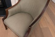Classic Crate &amp; Barrel Designer Armchair: Sage
