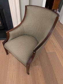 Classic Crate & Barrel Designer Armchair: Sage