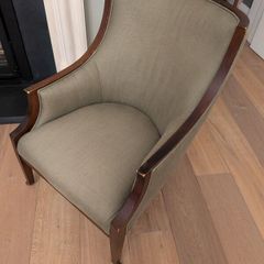 Classic Crate & Barrel Designer Armchair: Sage