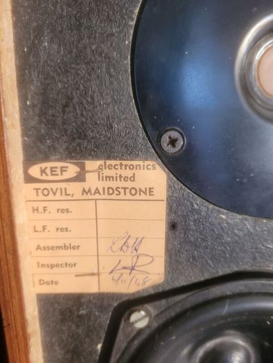 Original 1960s Kef Cresta Loudspeakers