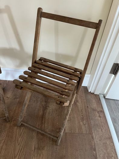 Vintage French Folding Chairs