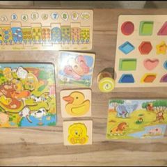 bundle of montessori puzzles mint condition