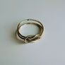 9ct gold Celtic double knot ring size N Image 2