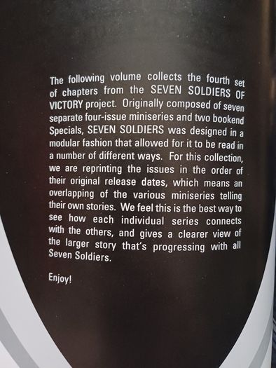 Seven Soldiers of Victory by Grant Morrison (Volume 1 to 4 DC Comics Graphic Novels 2006)