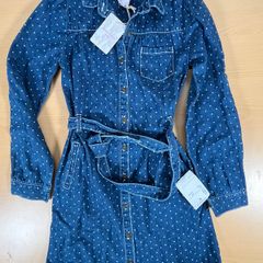 Tommy Bahama Kids Shirt Style Dress - Denim - Age 6-7
