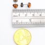 Vintage Natural Baltic Amber Silver Heart Stud Earrings Image 8