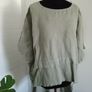 Linen tunic or blouse asymmetric over size large Image 3
