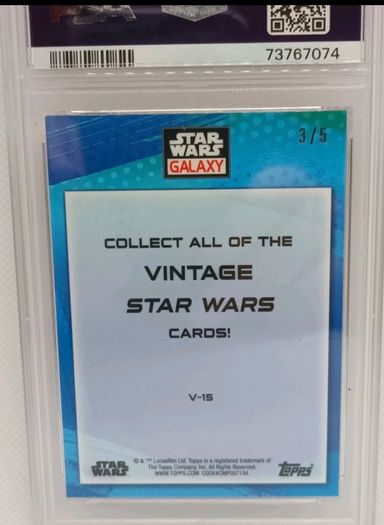 2022 Star Wars Galaxy Wicket Bright Retro Rewind Red Refractor #3/5 PSA 10