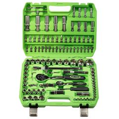 DSD TOOLS 108pc 1/4-INCH & 1/2-INCH Dr Metric Sockets, Ratchets & Bits