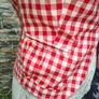 Cute Red and White Gingham check blazer size 8 Image 10