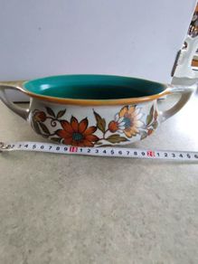 Vintage Rare Antique Gouda Jerdinier Flower Pot  Fanny Royal Zuid Holland