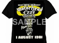 main image for ad Motorhead T-Shirt Heavy Metal Holocaust 1981 Available Sizes. S | M | L | XL | XXL | XXXL
