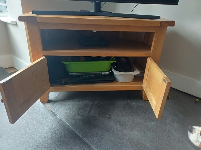 Solid Oak TV Stand