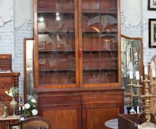Victorian Mahogany Library Bookcase - 324 cm Tall
