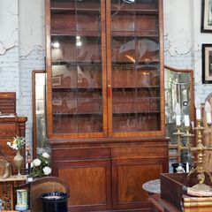 Victorian Mahogany Library Bookcase - 324 cm Tall