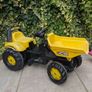 John Deere Toy Tractor with 2 trailers and round bales, JCB tipper included also Image 5