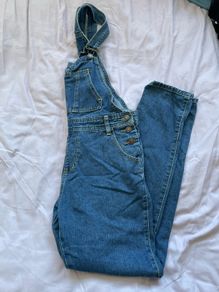 Blue denim dungarees