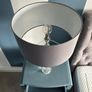2 crystal style table lamps and side tables Image 2