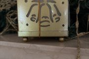 Christmas Candle and Golden Candle Holder