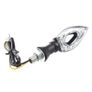 2x 12V Black Motorcycle Indicators Turn Signal Light Image 3