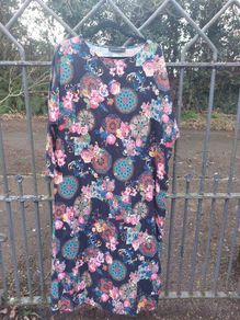 Vintage floral 100% cotton loungewear dress (free post)