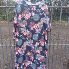 Vintage floral 100% cotton loungewear dress (free post)