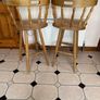 Pair of Rubberwood Bar Stools in Very Good Condition Image 2