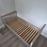 Mamas & Papas Cot Bed & matress in Grey & Oak Image 4