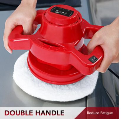 BRAND NEW 10-inch Random Orbital Car Polisher 3200RPM Two-handle Buffer Waxer With Polishing Waxing Pads And Gloves For Car Sanding