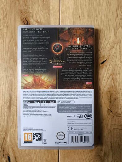 Baldurs Gate 1 & 2 Enhanced Edition  Nintendo Switch