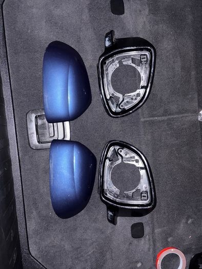 BMW X5 G05 full mirror covers. Dark blue