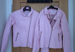 Pink faut leather jackets