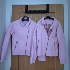 Pink faut leather jackets